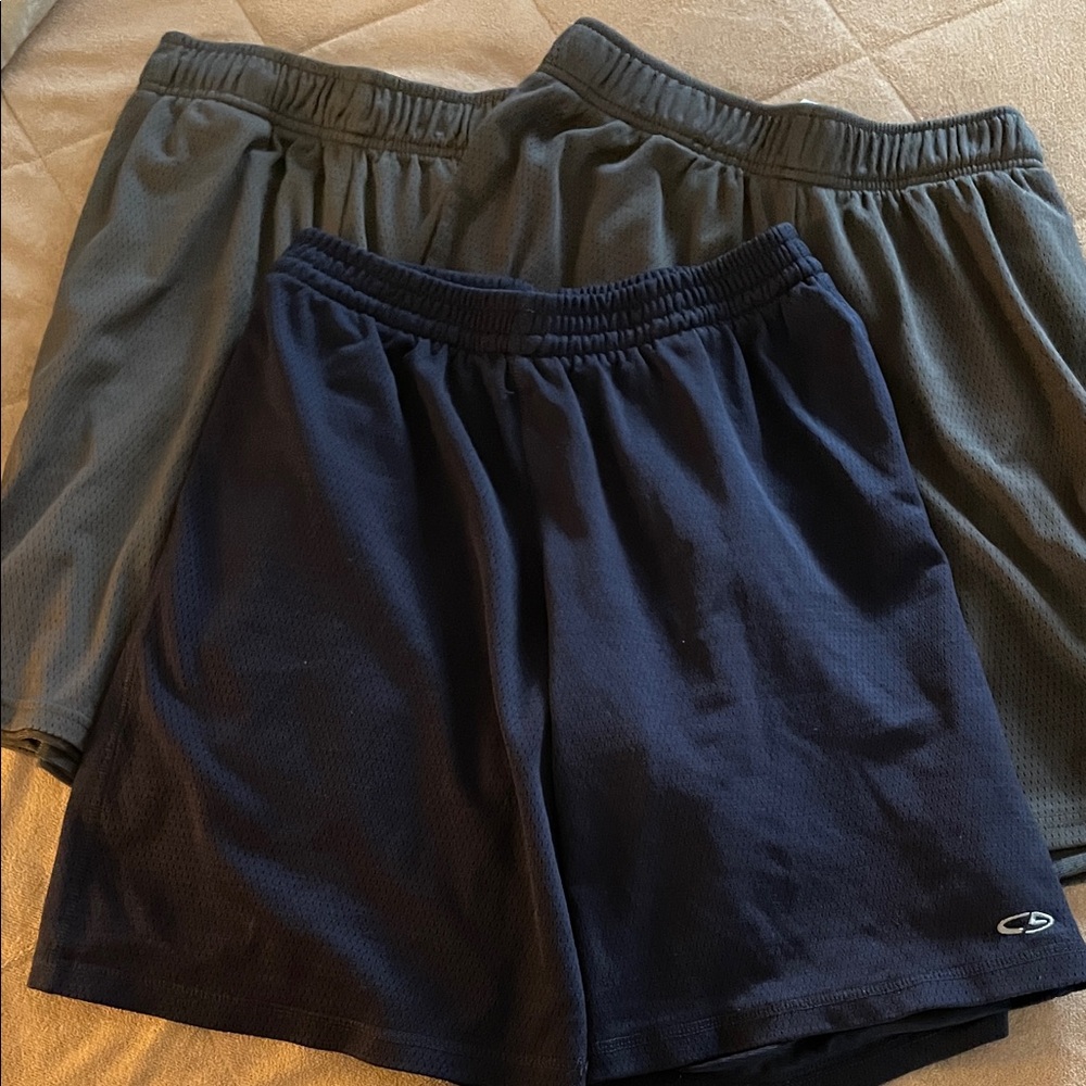 C9 Navy and Gray Athletic Shorts Trio - Boys L(12-14)